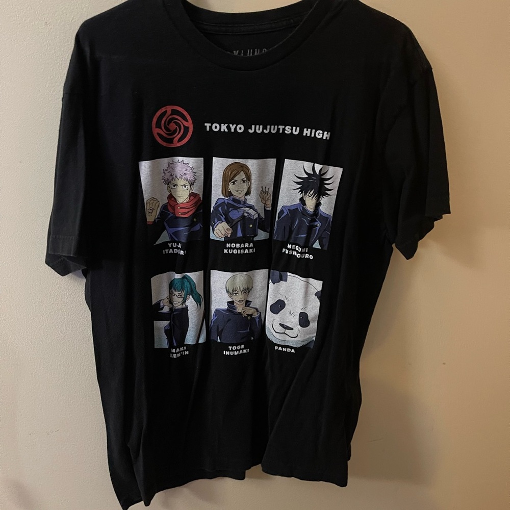 Black Jujutsu Kaisen anime T-shirt